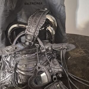 Balenciaga Silver City Handbag